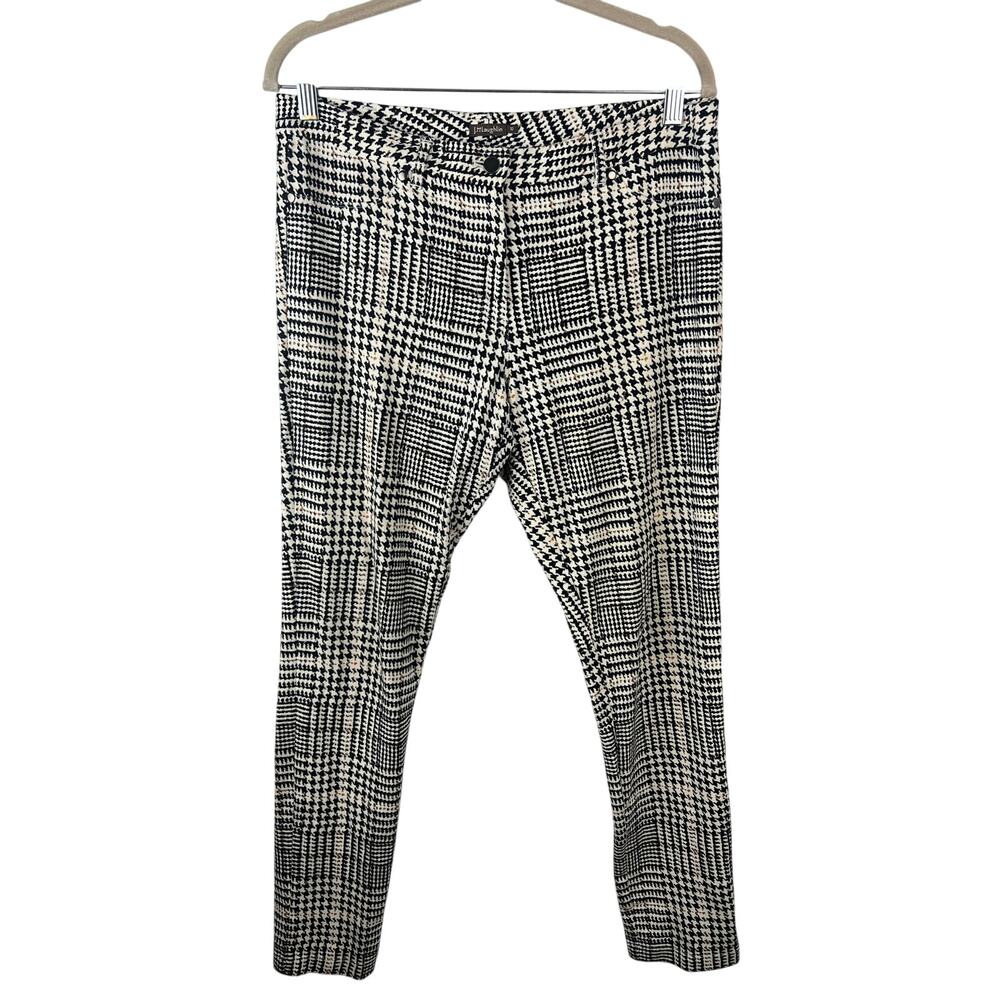 J. McLaughlin Becca Houndstooth Plaid Stretch Pants 10